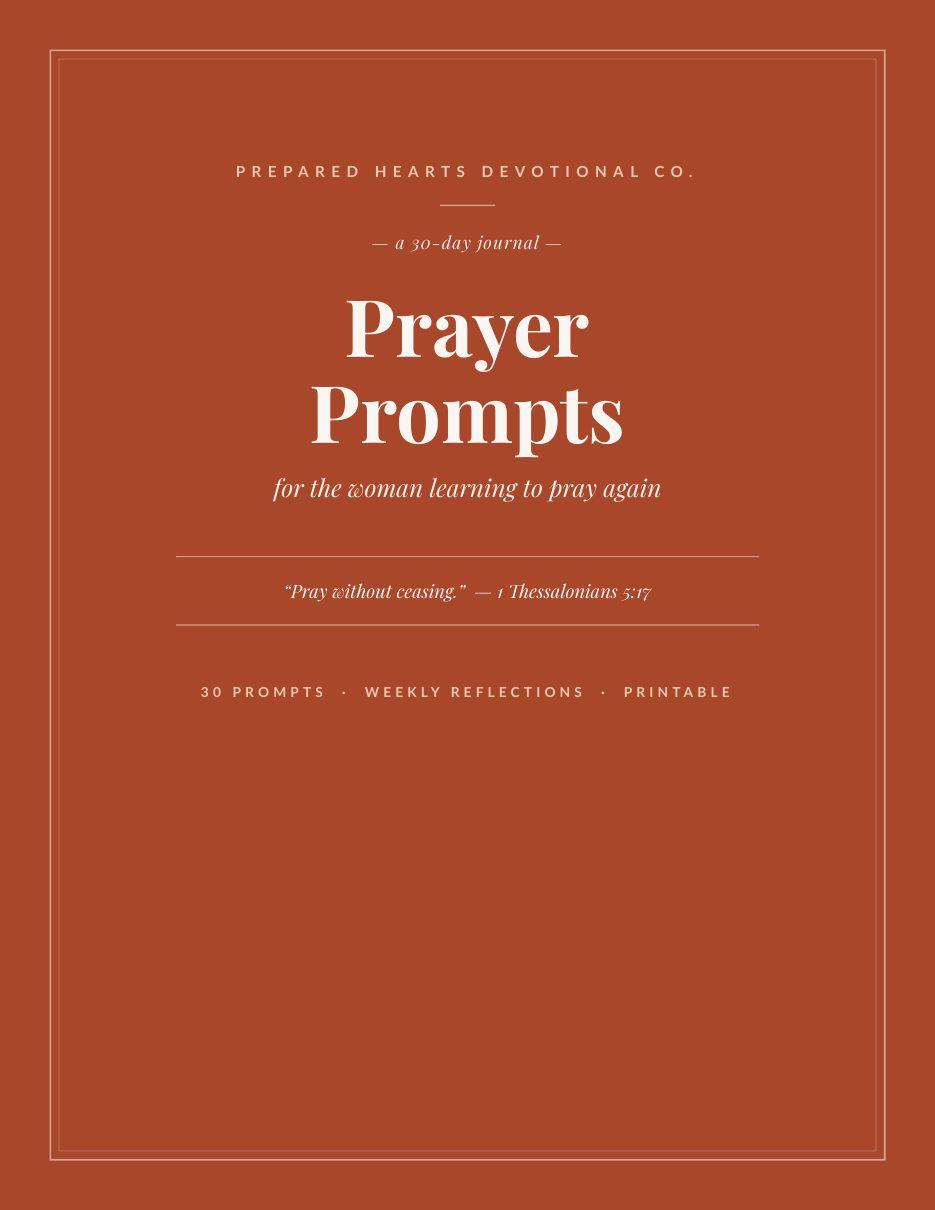 Prayer Prompts Journal — Cover