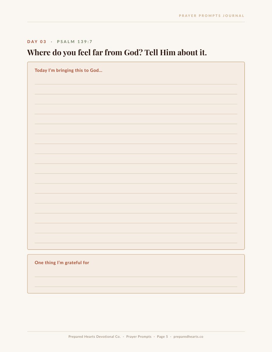 Prayer Prompts Journal — page 5: Day 03