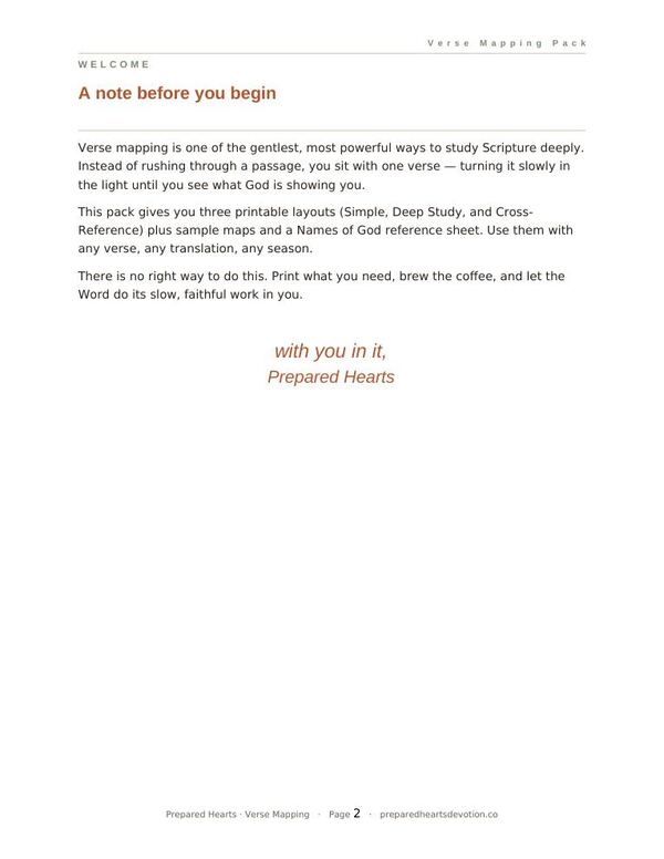 Verse Mapping Pack — page 2: How to map